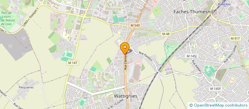 localisation de l'entreprise MONSIEUR JEAN-PIERRE TURMEL  WATTIGNIES