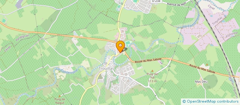 localisation de l'entreprise MONSIEUR JEAN-PIERRE TURRENT  TROUILLAS