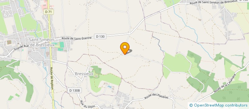 localisation de l'entreprise MONSIEUR JEAN-PIERRE VACHEY  SAINT-SIMEON-DE-BRESSIEUX