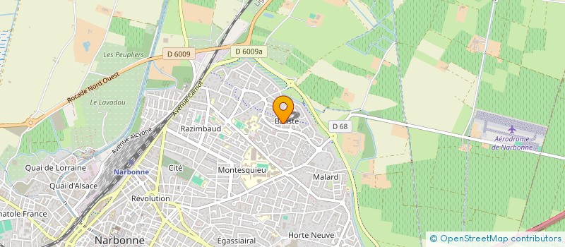 localisation de l'entreprise MONSIEUR JEAN-PIERRE VAILLE  NARBONNE