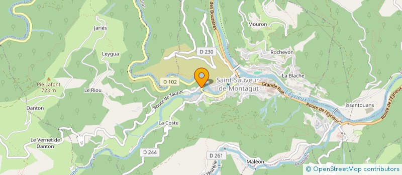 localisation de l'entreprise MONSIEUR JEAN-PIERRE VALETTE  SAINT-SAUVEUR-DE-MONTAGUT