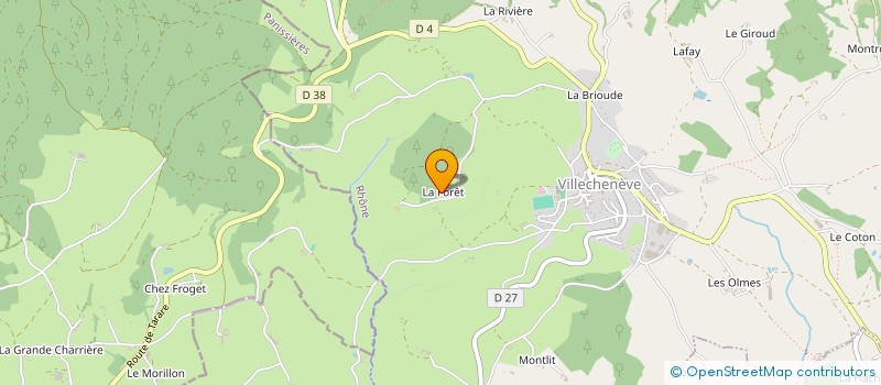 localisation de l'entreprise MONSIEUR JEAN-PIERRE VERICEL à VILLECHENEVE