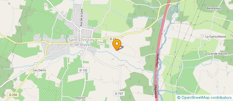 localisation de l'entreprise MONSIEUR JEAN PIERRE VERRIO  SAINT-CHRISTOLY-DE-BLAYE