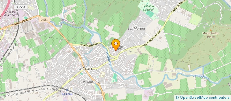 localisation de l'entreprise MONSIEUR JEAN PIERRE VIAL à LA CRAU