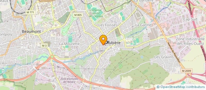 localisation de l'entreprise MONSIEUR JEAN PIERRE VIALARD à AUBIERE