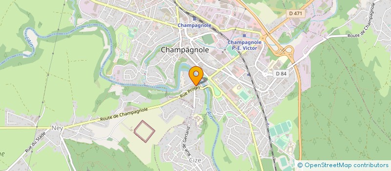 localisation de l'entreprise MONSIEUR JEAN-PIERRE VIARD  CHAMPAGNOLE