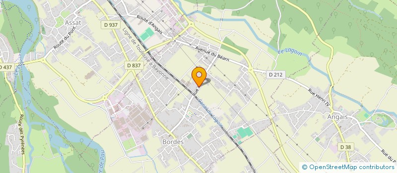 localisation de l'entreprise MONSIEUR JEAN-PIERRE VIGNAU  BORDES