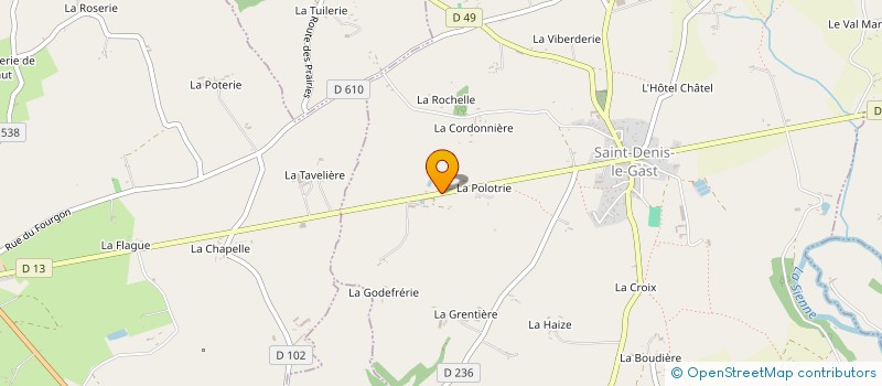 localisation de l'entreprise MONSIEUR JEAN-PIERRE VIGOT à SAINT-DENIS-LE-GAST