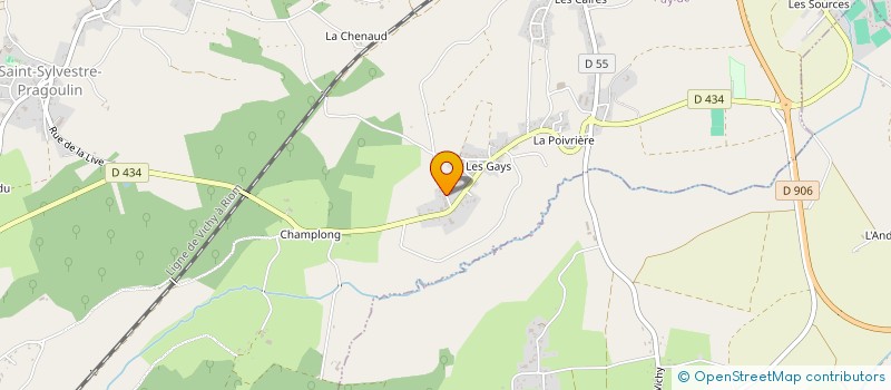 localisation de l'entreprise MONSIEUR JEAN-PIERRE VILLA  SAINT-SYLVESTRE-PRAGOULIN