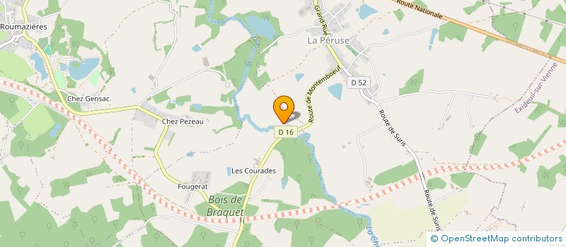 localisation de l'entreprise MONSIEUR JEAN-PIERRE VILLAUTREIX  TERRES-DE-HAUTE-CHARENTE