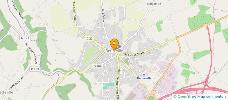 localisation de l'entreprise MONSIEUR JEAN-PIERRE VILLEY  BEUZEVILLE
