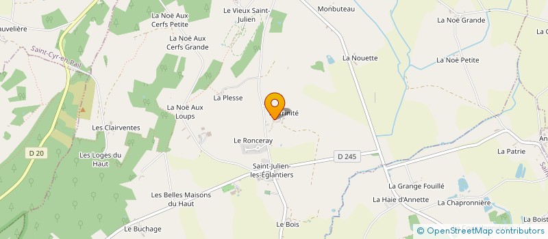 localisation de l'entreprise MONSIEUR JEAN PIERRE VOISIN  PRE-EN-PAIL-SAINT-SAMSON