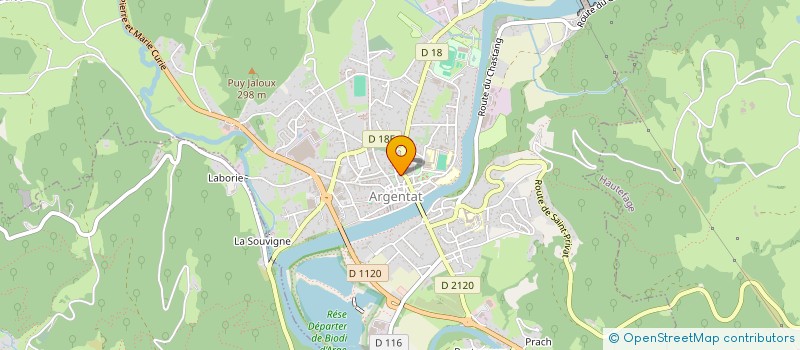 localisation de l'entreprise MONSIEUR JEAN-PIERRE WERNERT  ARGENTAT-SUR-DORDOGNE