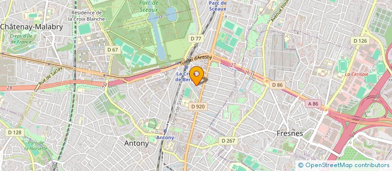 localisation de l'entreprise MONSIEUR JEAN-PIERRE WILFRIED N'DON à ANTONY