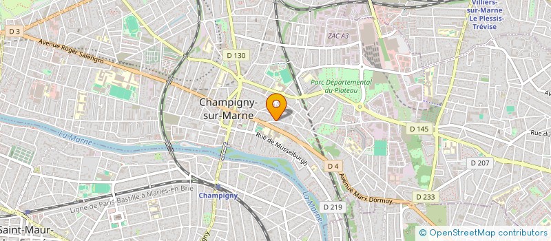 localisation de l'entreprise MONSIEUR JEAN PIERRE WORICK  CHAMPIGNY-SUR-MARNE