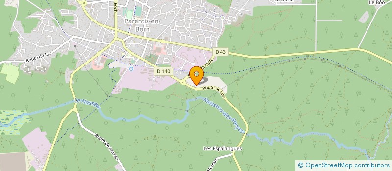 localisation de l'entreprise MONSIEUR JEAN PIERRE ZARMATI  PARENTIS-EN-BORN