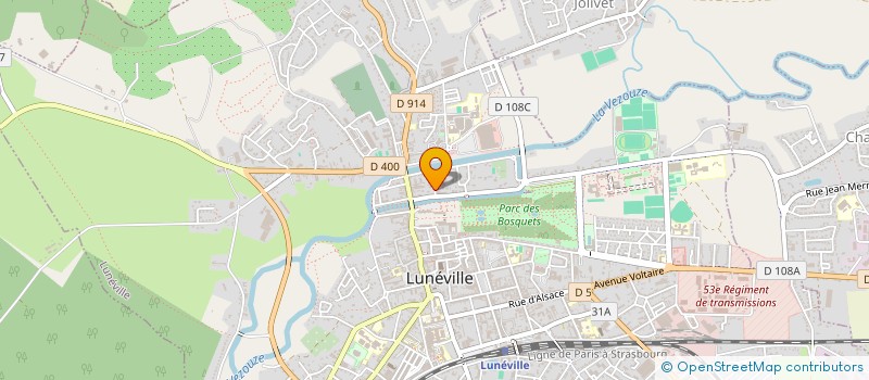 localisation de l'entreprise MONSIEUR JEAN PIERRON  LUNEVILLE