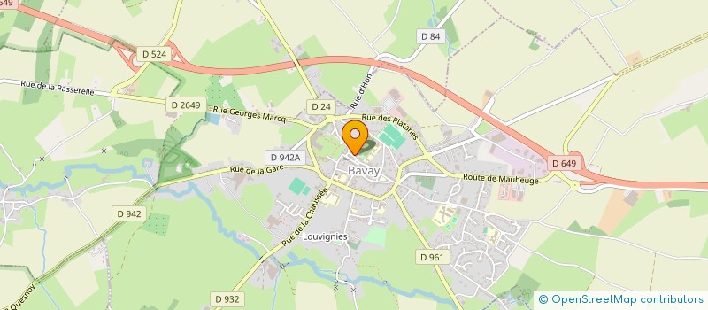 localisation de l'entreprise MONSIEUR JEAN PIERRON  BAVAY