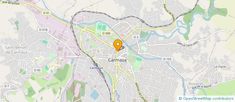 localisation de l'entreprise MONSIEUR JEAN PIETROPOLI  CARMAUX