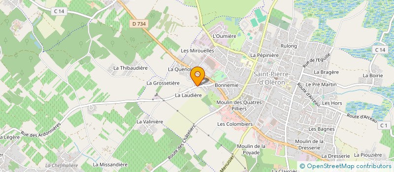 localisation de l'entreprise MONSIEUR JEAN PIGEOT  SAINT-PIERRE-D'OLERON