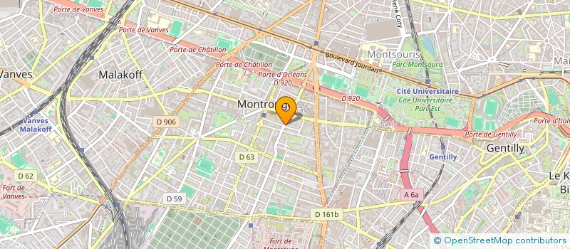 localisation de l'entreprise MONSIEUR JEAN PINAUD à MONTROUGE
