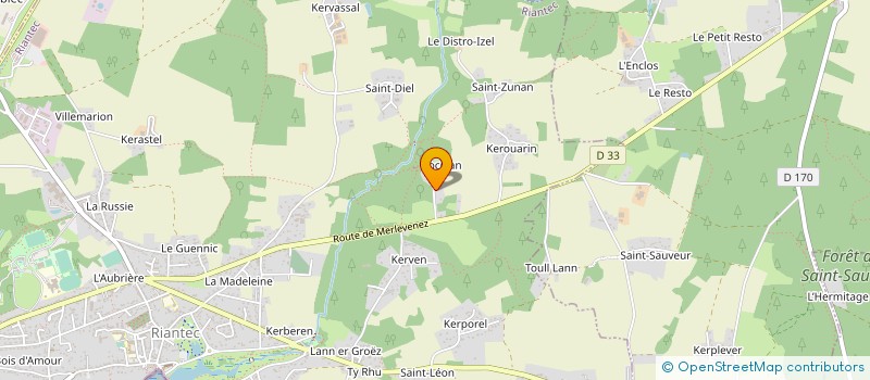 localisation de l'entreprise MONSIEUR JEAN PINHEIRO  RIANTEC