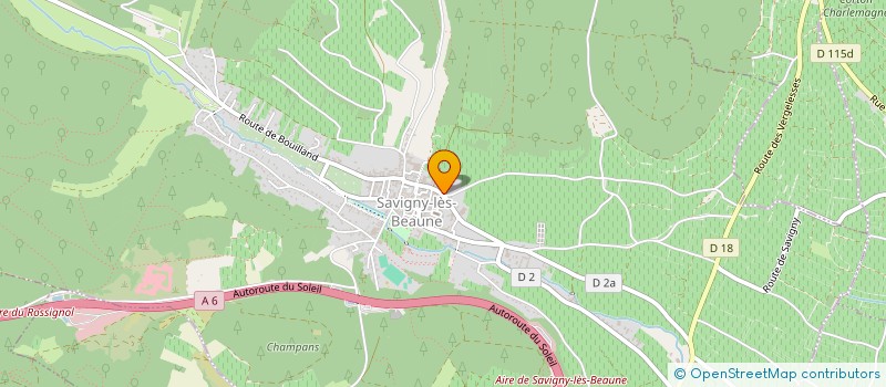 localisation de l'entreprise MONSIEUR JEAN PINOTEAU  SAVIGNY-LES-BEAUNE