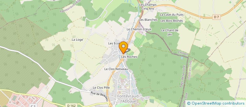 localisation de l'entreprise MONSIEUR JEAN PIOLET  FONTEVRAUD-L'ABBAYE