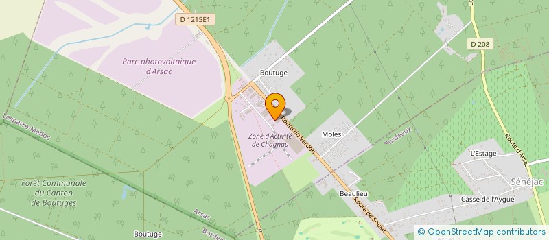 localisation de l'entreprise MONSIEUR JEAN PIOZIN  ARSAC