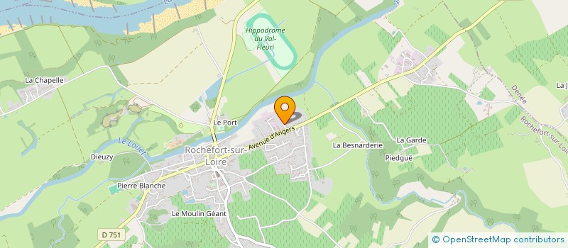 localisation de l'entreprise MONSIEUR JEAN PIRON  ROCHEFORT-SUR-LOIRE