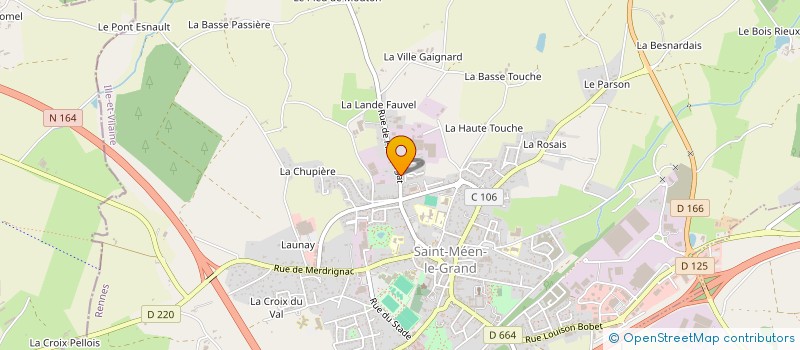 localisation de l'entreprise MONSIEUR JEAN PIRON  SAINT-MEEN-LE-GRAND