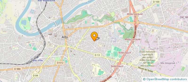 localisation de l'entreprise MONSIEUR JEAN PIROUX à ALBI