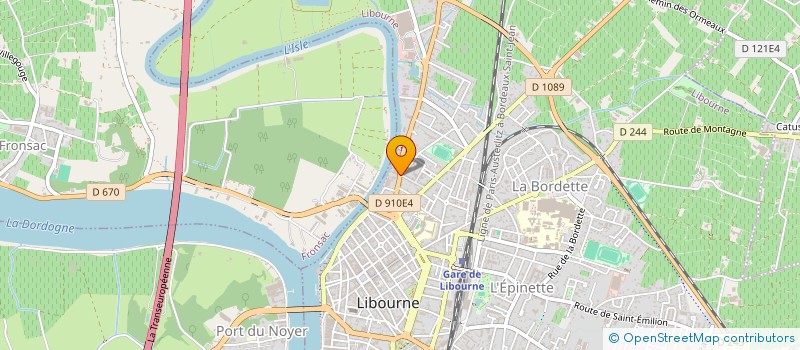 localisation de l'entreprise MONSIEUR JEAN PISTOULEY  LIBOURNE