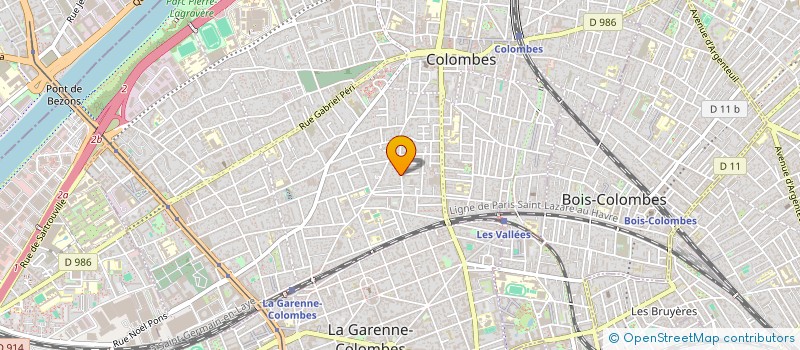 localisation de l'entreprise MONSIEUR JEAN PITON à COLOMBES