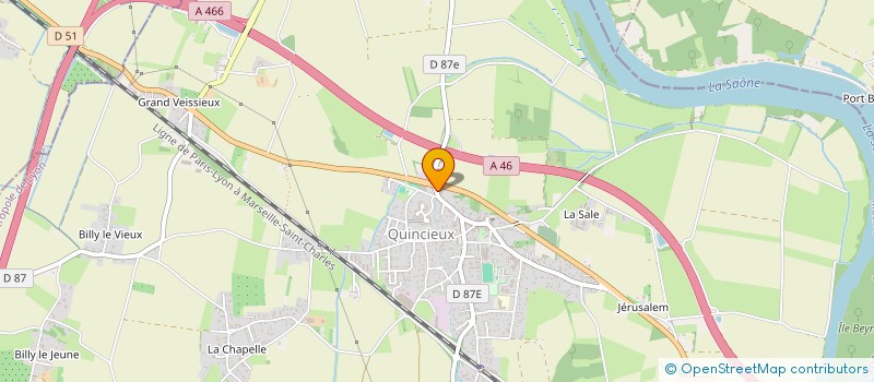 localisation de l'entreprise MONSIEUR JEAN PLAISANTIN  QUINCIEUX