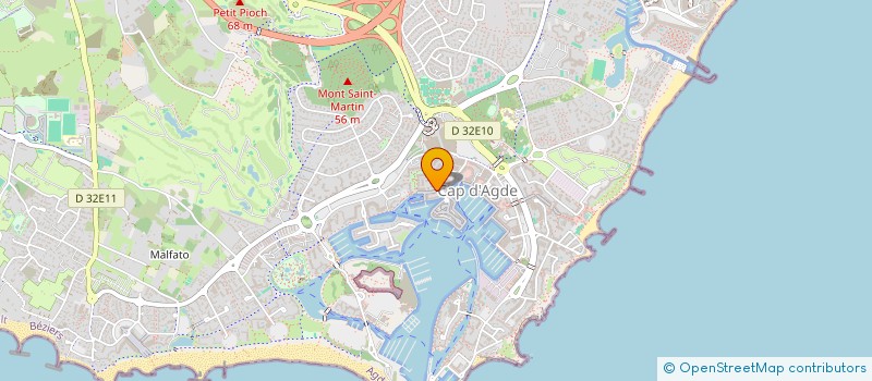 localisation de l'entreprise MONSIEUR JEAN PLANCHE  AGDE