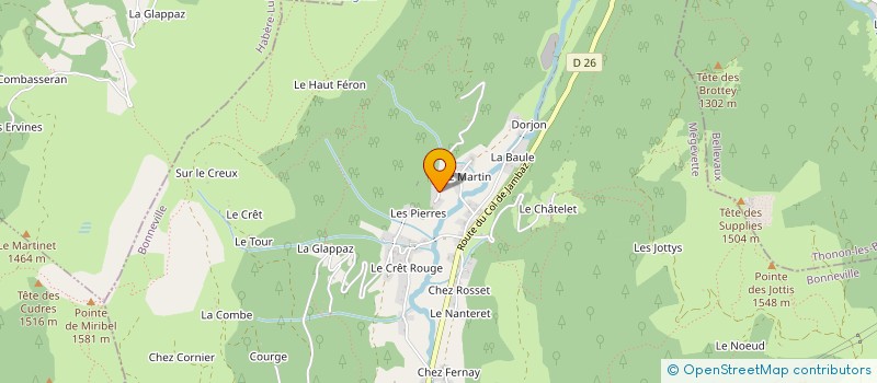 localisation de l'entreprise MONSIEUR JEAN PLANTAZ-NICOUD  SAINT-JEOIRE