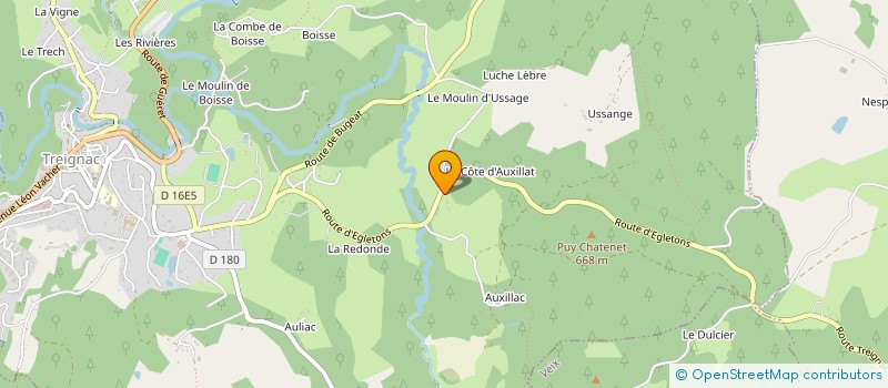 localisation de l'entreprise MONSIEUR JEAN PLAS à TREIGNAC