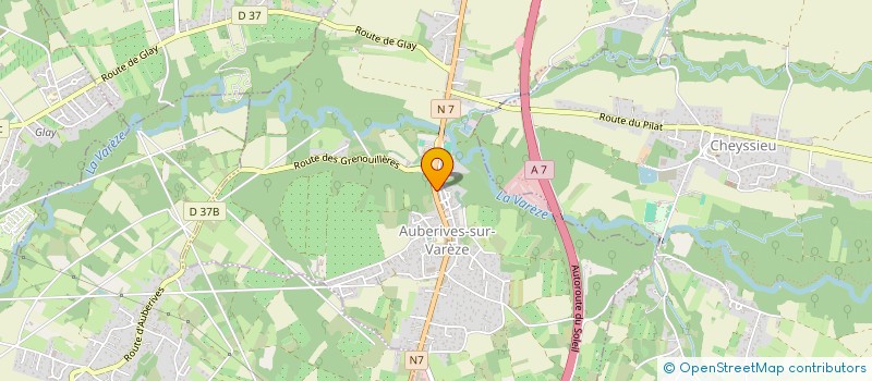 localisation de l'entreprise MONSIEUR JEAN PLASSON à AUBERIVES-SUR-VAREZE