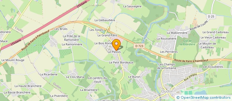 localisation de l'entreprise MONSIEUR JEAN PLIEZ  OUDON