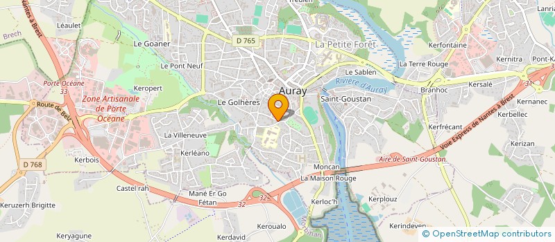 localisation de l'entreprise MONSIEUR JEAN PLUMER à AURAY