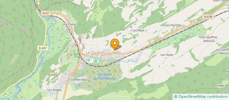 localisation de l'entreprise MONSIEUR JEAN POBELLE  LA CLUSE-ET-MIJOUX