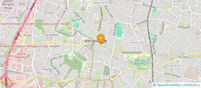 localisation de l'entreprise MONSIEUR JEAN POCREZINSKI à MERIGNAC