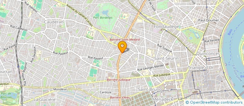 localisation de l'entreprise MONSIEUR JEAN POEYDOMENGE à BORDEAUX