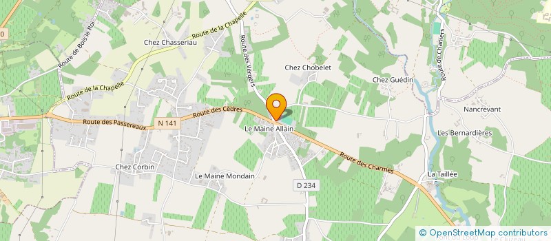 localisation de l'entreprise MONSIEUR JEAN POGUT à CHANIERS