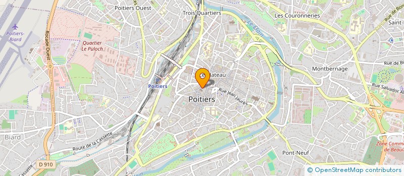 localisation de l'entreprise MONSIEUR JEAN POIRIER à POITIERS