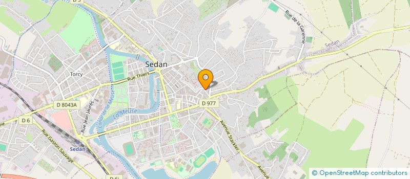 localisation de l'entreprise MONSIEUR JEAN POIRIER  SEDAN