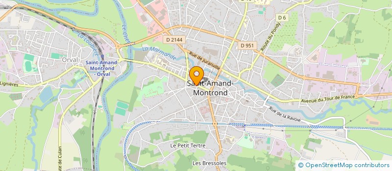 localisation de l'entreprise MONSIEUR JEAN POIRIER  SAINT-AMAND-MONTROND