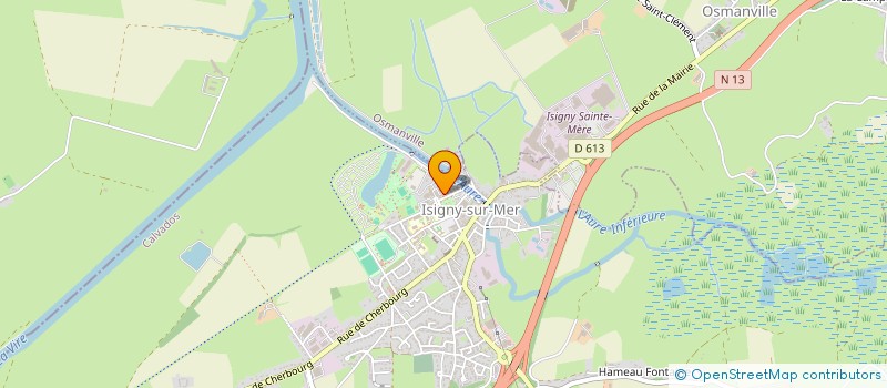 localisation de l'entreprise MONSIEUR JEAN POIRIER à ISIGNY-SUR-MER