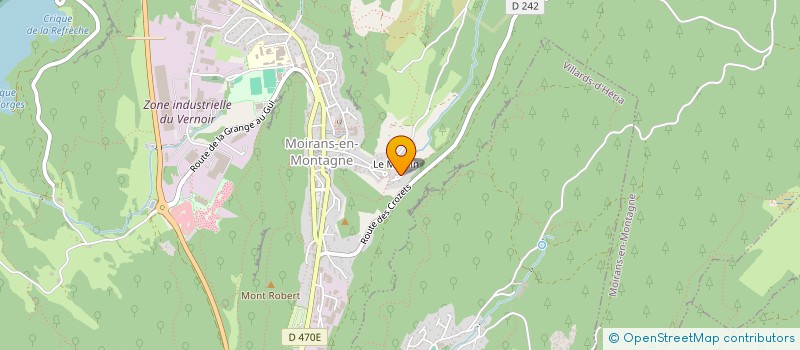 localisation de l'entreprise MONSIEUR JEAN POISARD à MOIRANS-EN-MONTAGNE